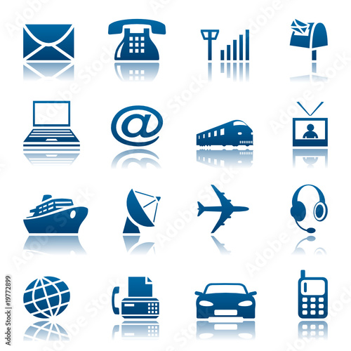 Telecom & transportation icons