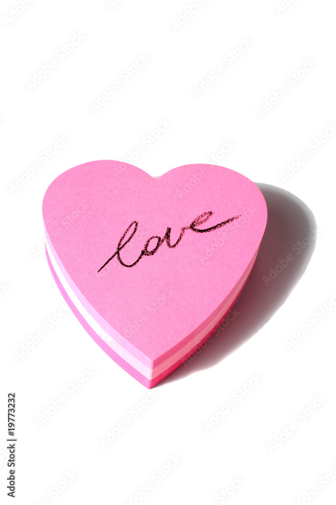 Obraz premium scritta amore su cuore