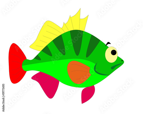 abstract colorful fish