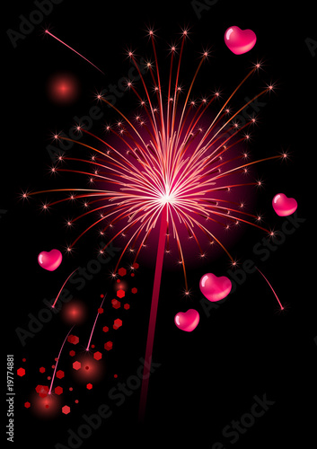 Vector realistic firecracker