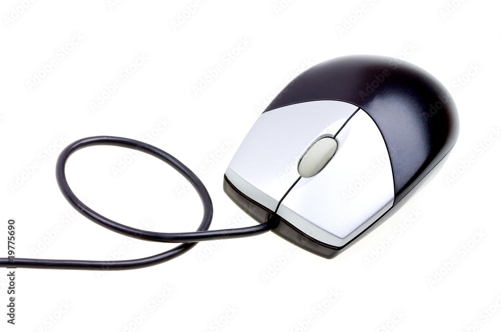 Close-up computer mouse isolated on white Close-up computer mouse isolated on white