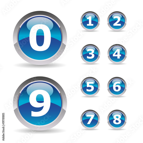 Collection of numbers - Pictos chiffres 1 à 9