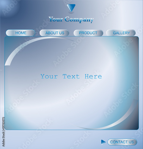 Editable website template