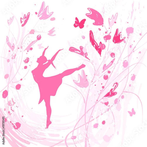 Obraz happy woman dancing