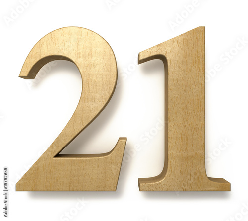 21 wooden celebration anniversary birthday