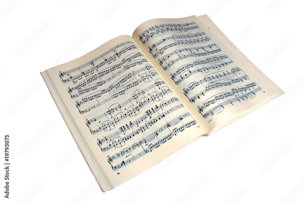 Naklejka premium Book of music notes