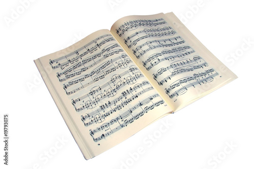 Book of music notes