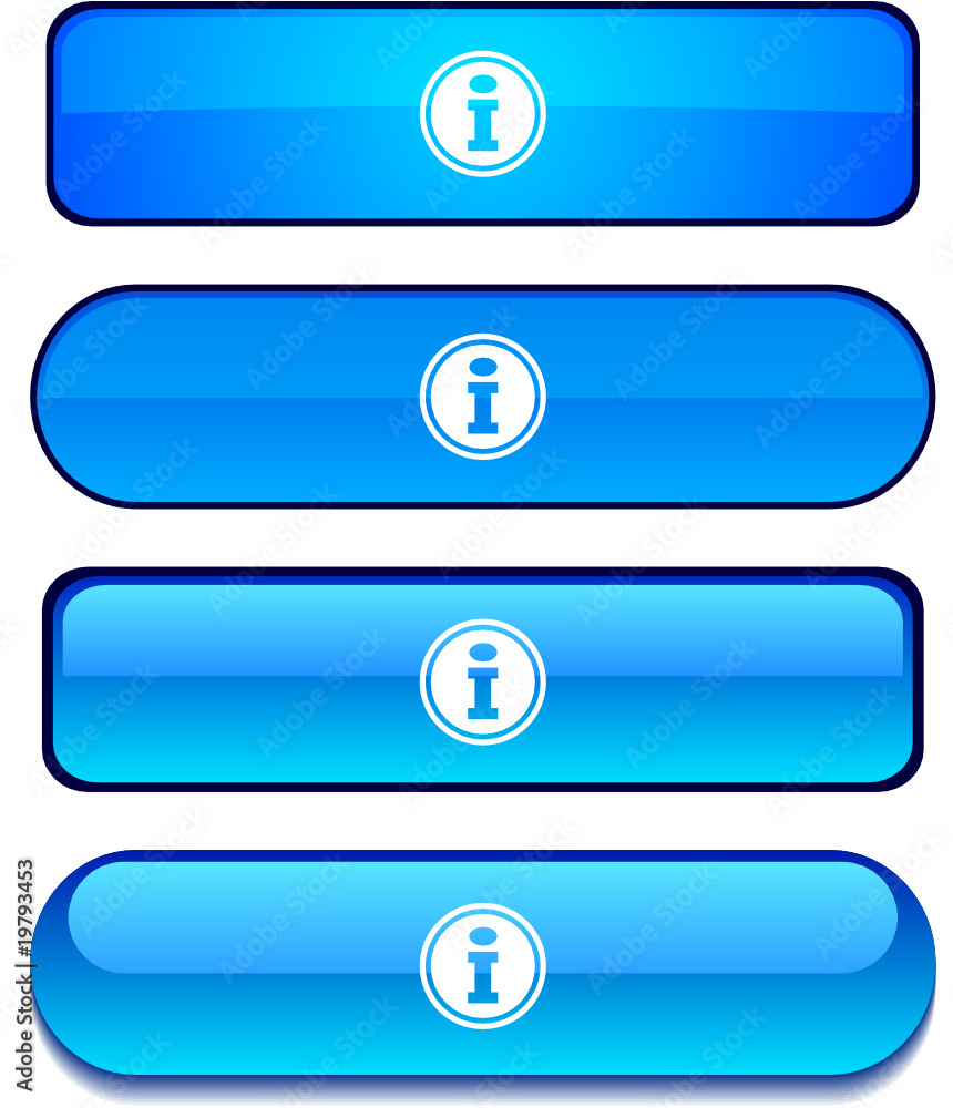 Info web buttons. Vector illustration Info web buttons. Vector illustration