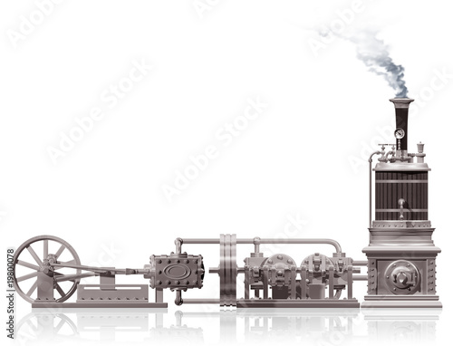 Steam plant motif