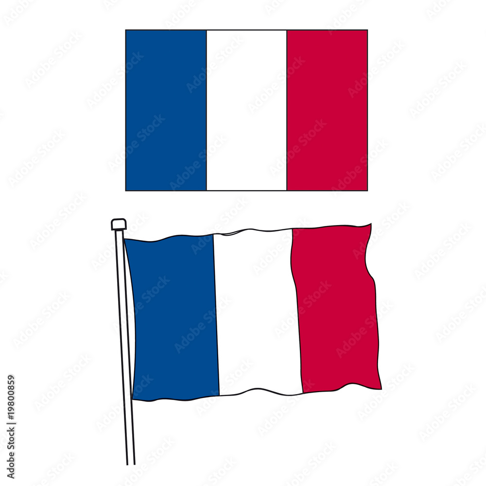 Drapeau Tricolore Stock Vector Adobe Stock