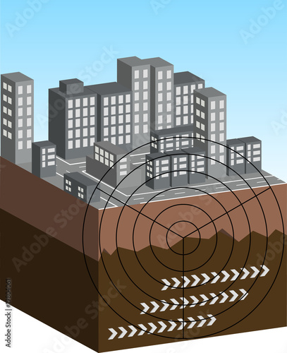 Erdbeben Illustration