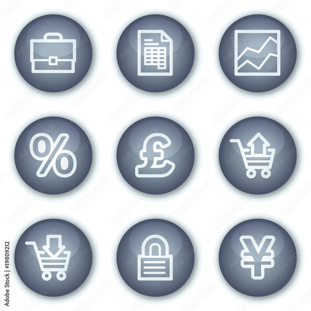 E-business web icons, mineral circle buttons series E-business web icons, mineral circle buttons series