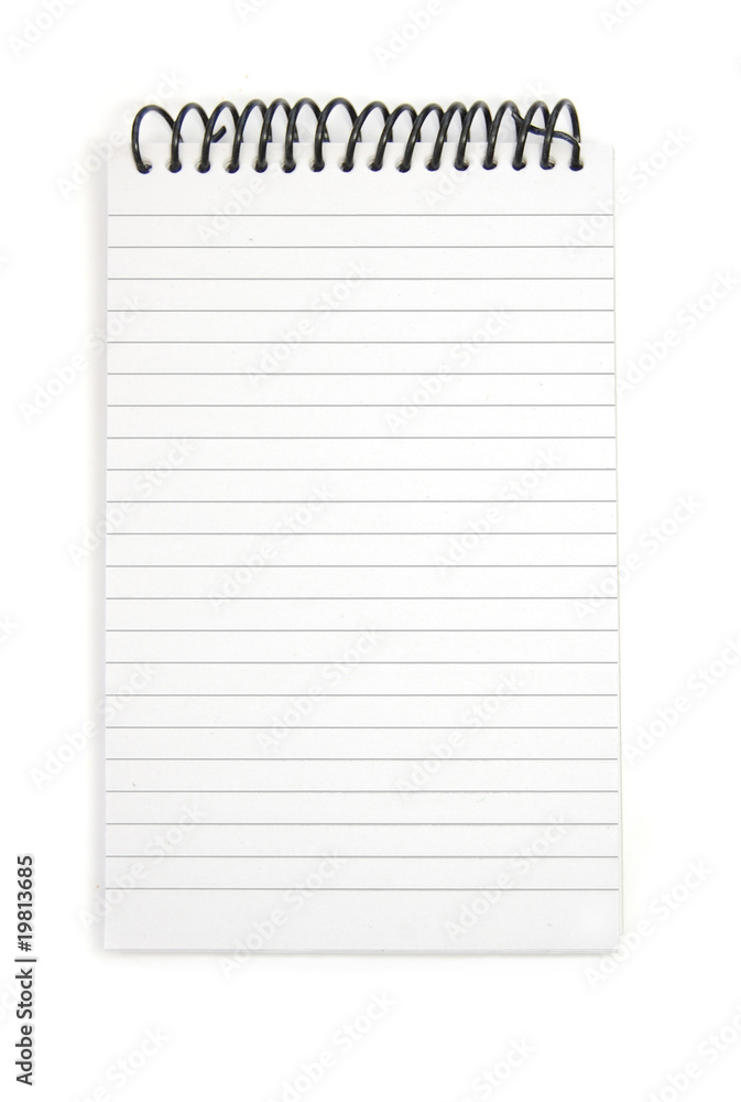 Blank notepad Blank notepad