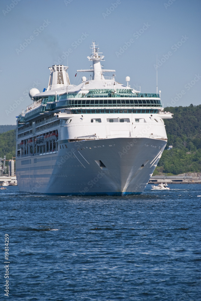 Cruise Ship in the port of Oslo, Norway