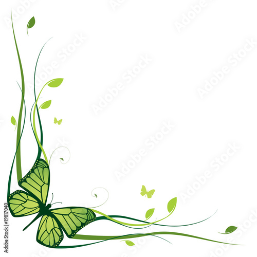 Elegant floral border
