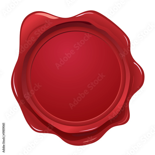 Wax seal vector