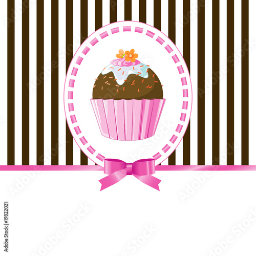 Happy Birthday-Muffin mit Schleife