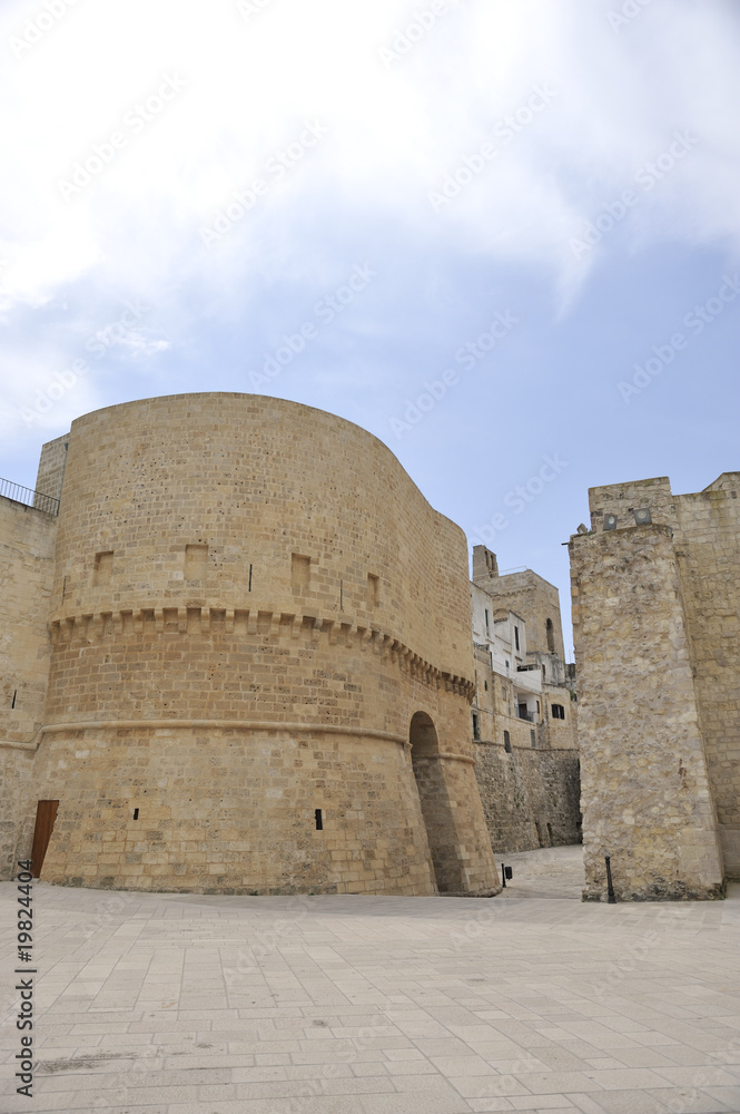 Old wall of Otranto, South Italy