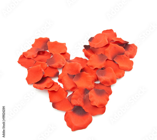 Wallpaper Mural Symbol in the form of red heart from petals Torontodigital.ca