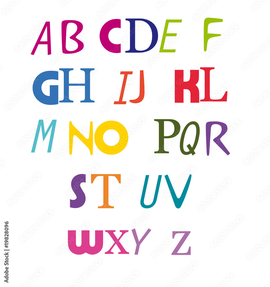 Alphabet coloré