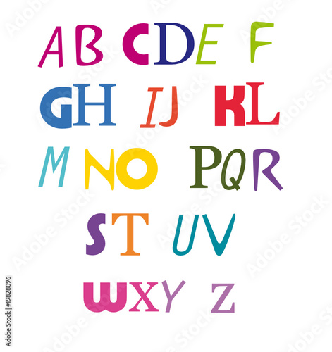 Alphabet coloré
