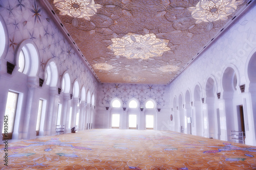 Interior of Sheikh Zayed Mosque in Abu Dhabi 17