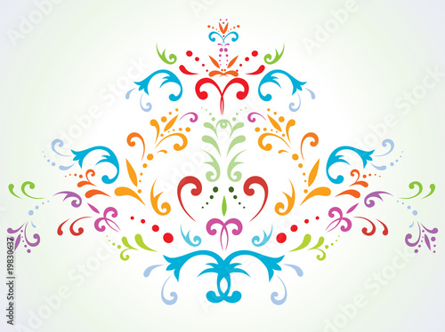 floral abstract decoration