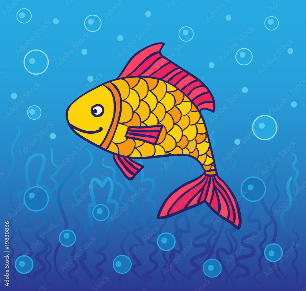 Naklejka premium fish