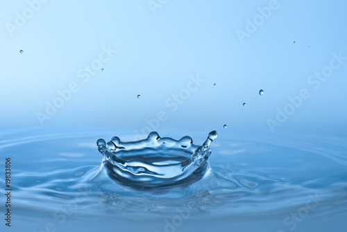 Blue water environmental abstract background - blue water drop s
