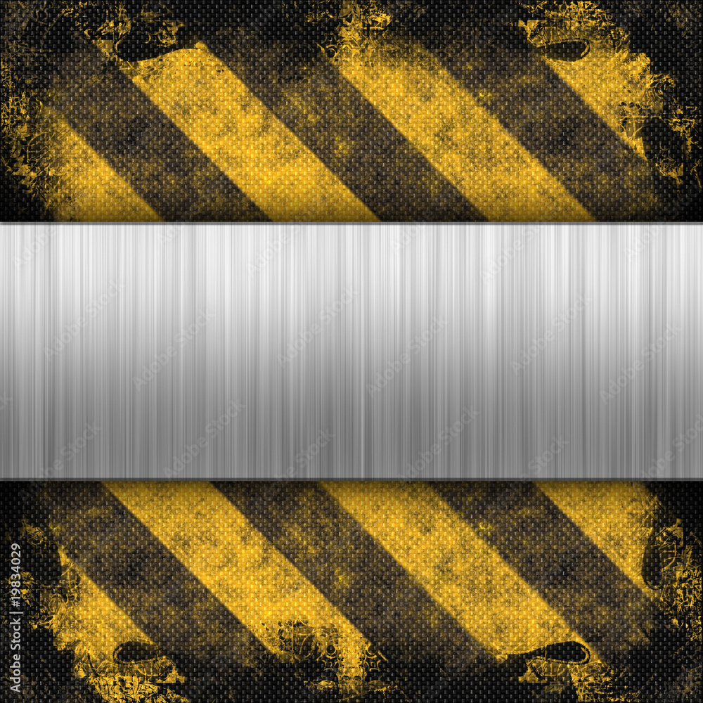 custom made wallpaper toronto digitalHazard Stripes Brushed Metal