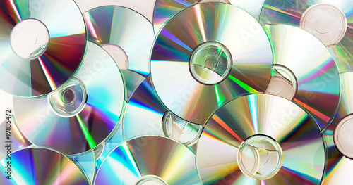 heap of dvd, cd disks