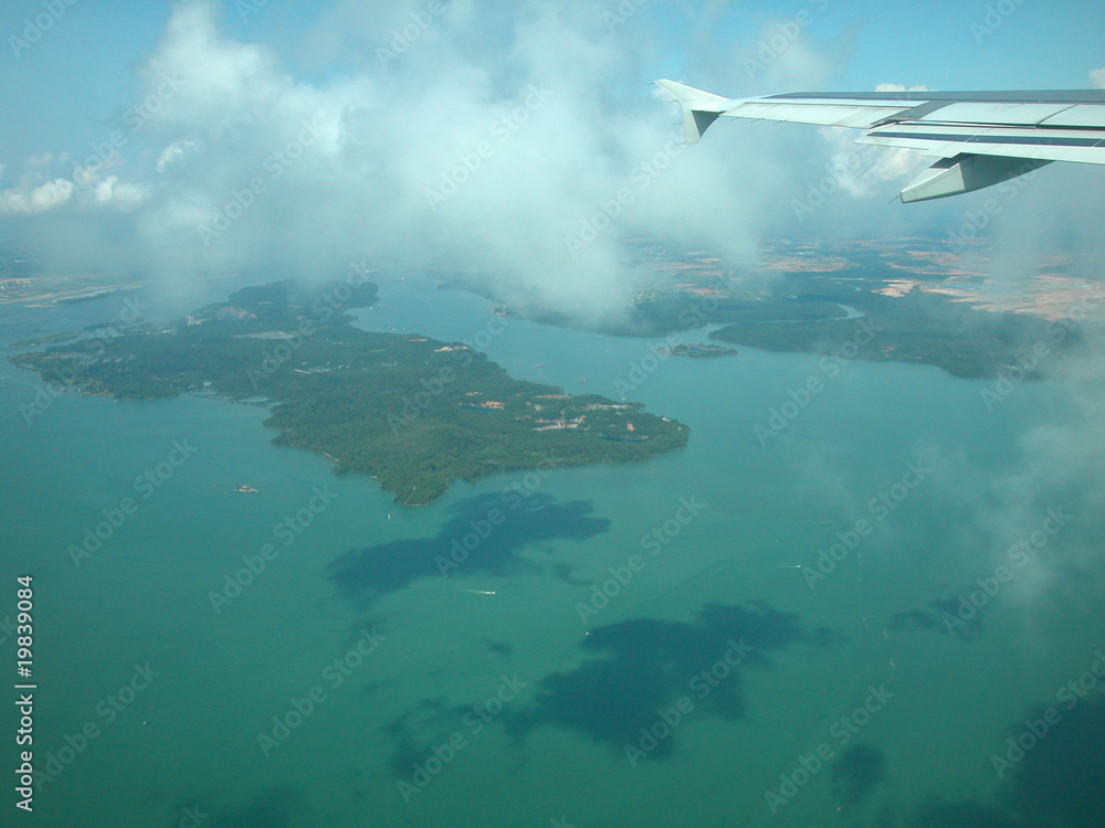 Naklejka premium View from the aeroplane