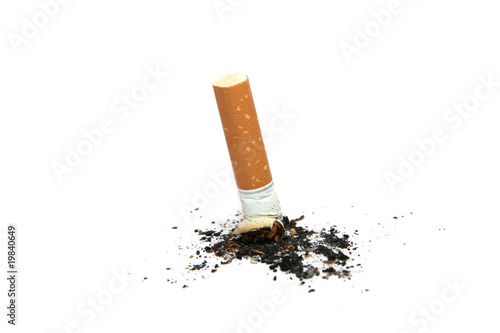 cigarette butt isolated