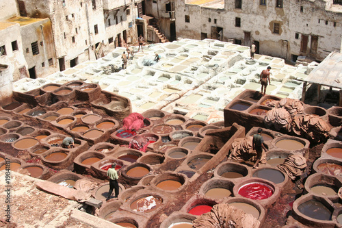 conceria di Fez, Marocco