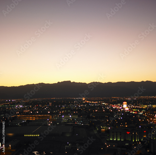 City Skyline at Sunrise photo