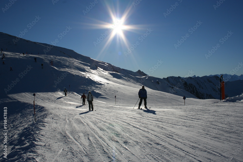 skiers enjoying the slopes