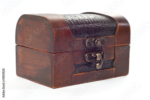 Closed wooden chest