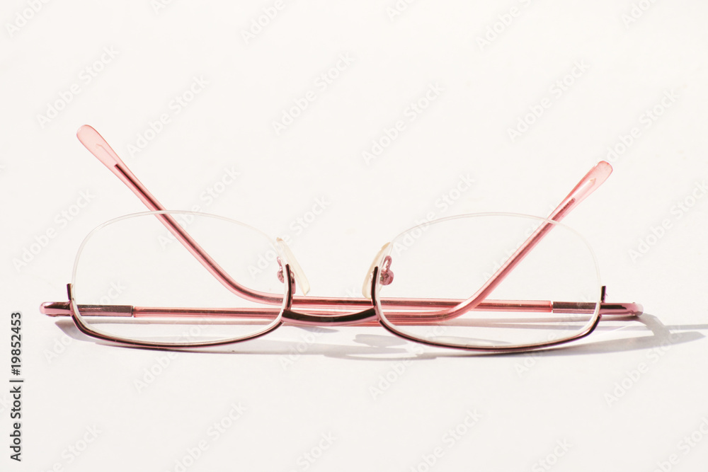 Woman's glasses on white. Woman's glasses on white.