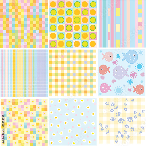 Vector seamless patterns for your design