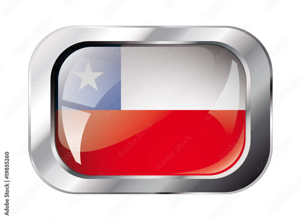 chile shiny button flag vector illustration. Isolated abstract o chile shiny button flag vector illustration. Isolated abstract o