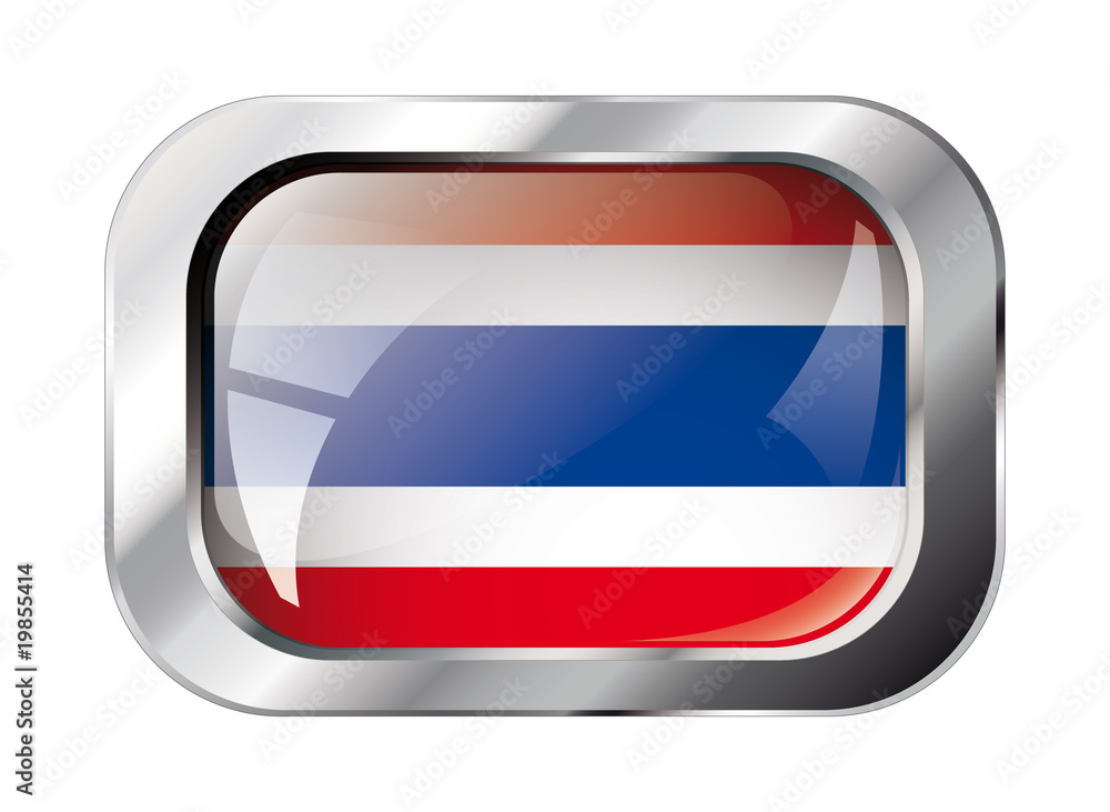 thailand shiny button flag vector illustration. Isolated abstrac thailand shiny button flag vector illustration. Isolated abstrac