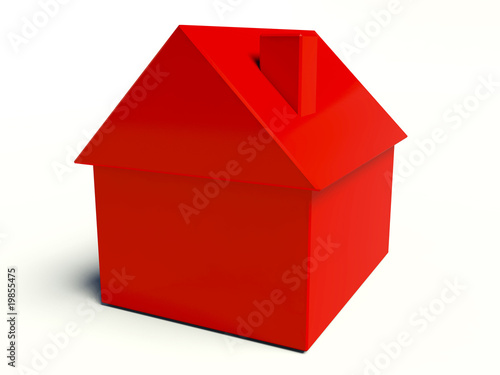 Картината върху платно Simple Red House