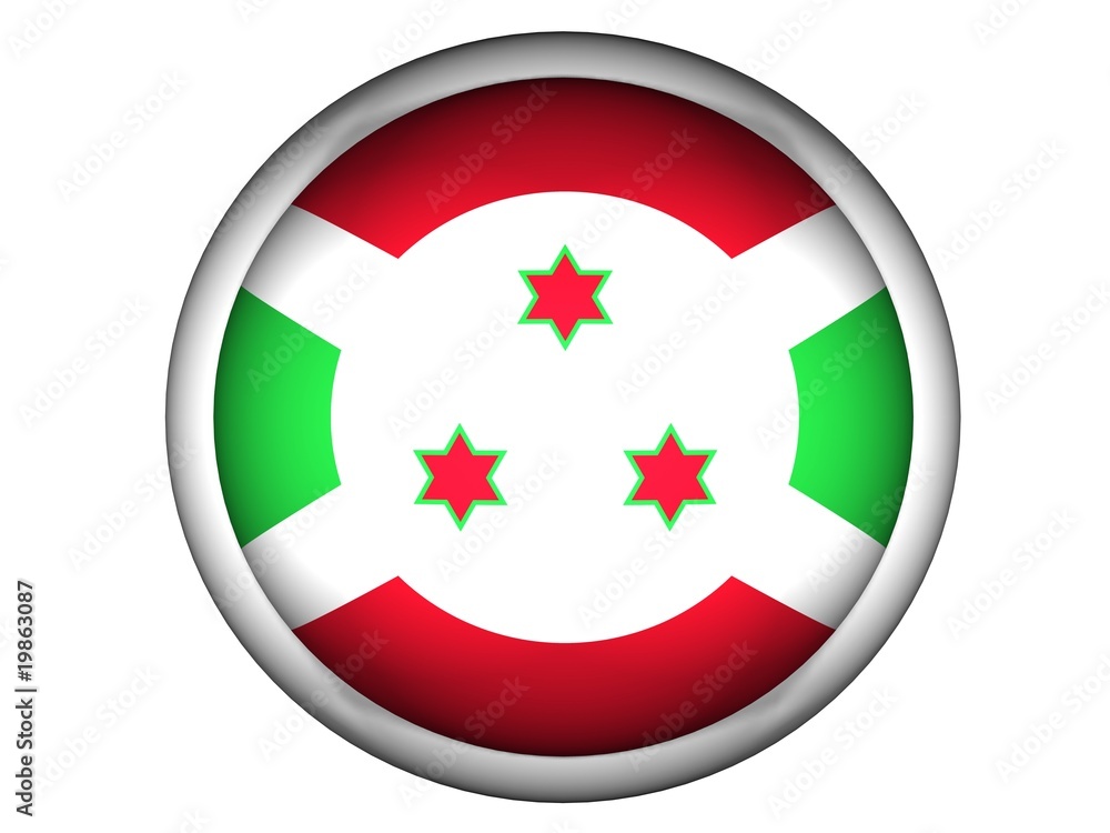 National Flag of Burundi | Button Style | National Flag of Burundi | Button Style |