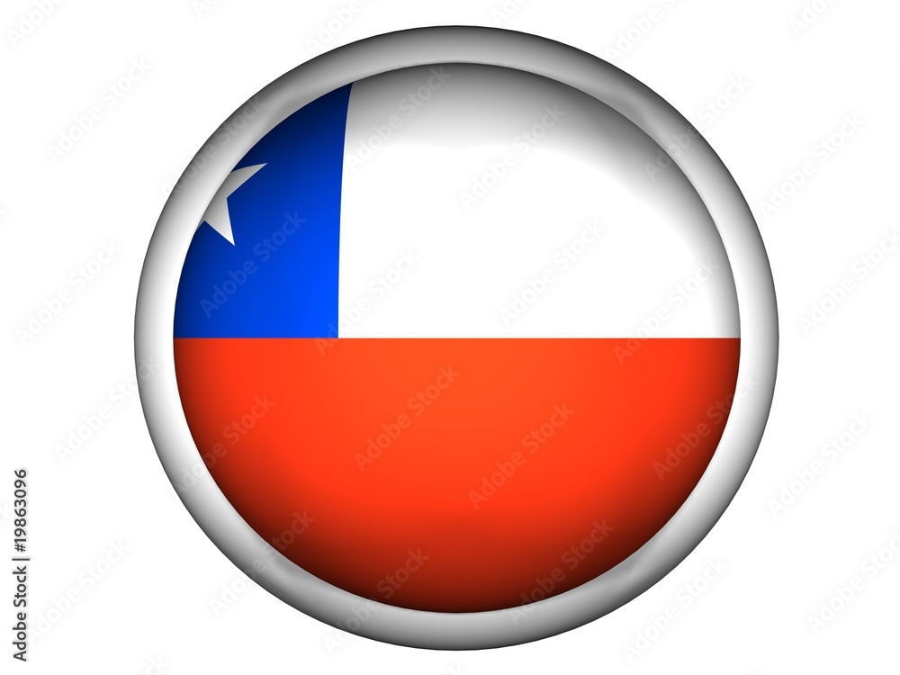 National Flag of Chile | Button Style | National Flag of Chile | Button Style |