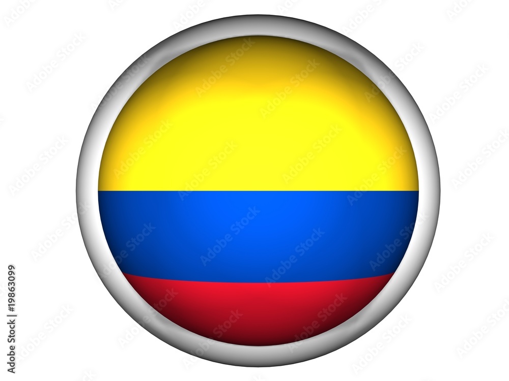 National Flag of Colombia | Button Style | National Flag of Colombia | Button Style |