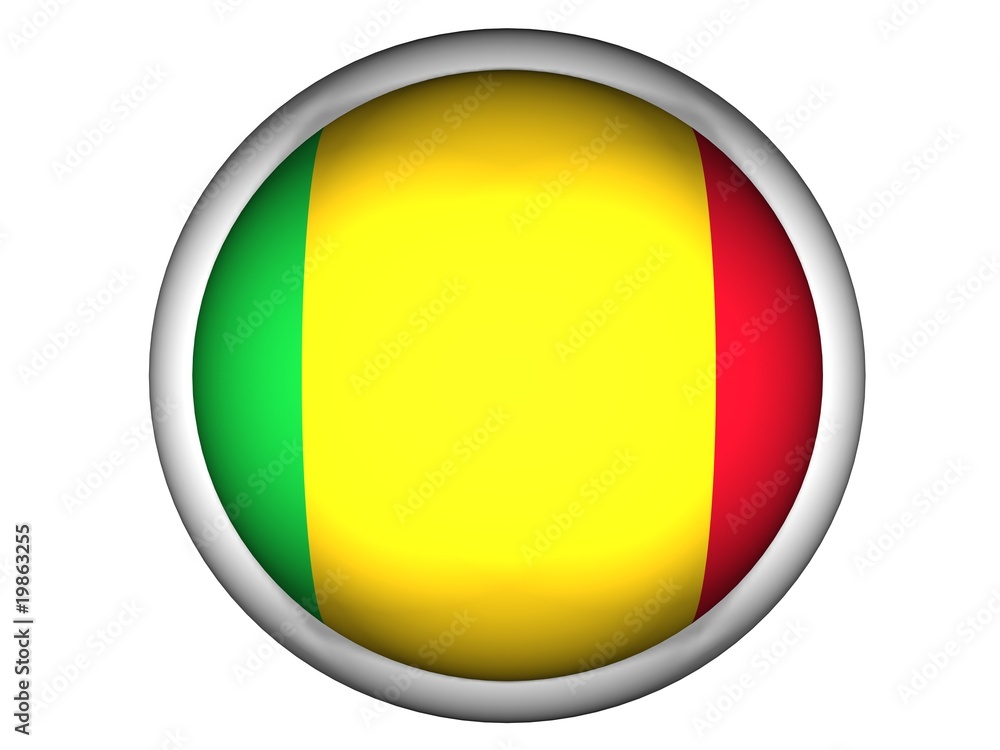 Fototapeta premium National Flag of Mali | Button Style |