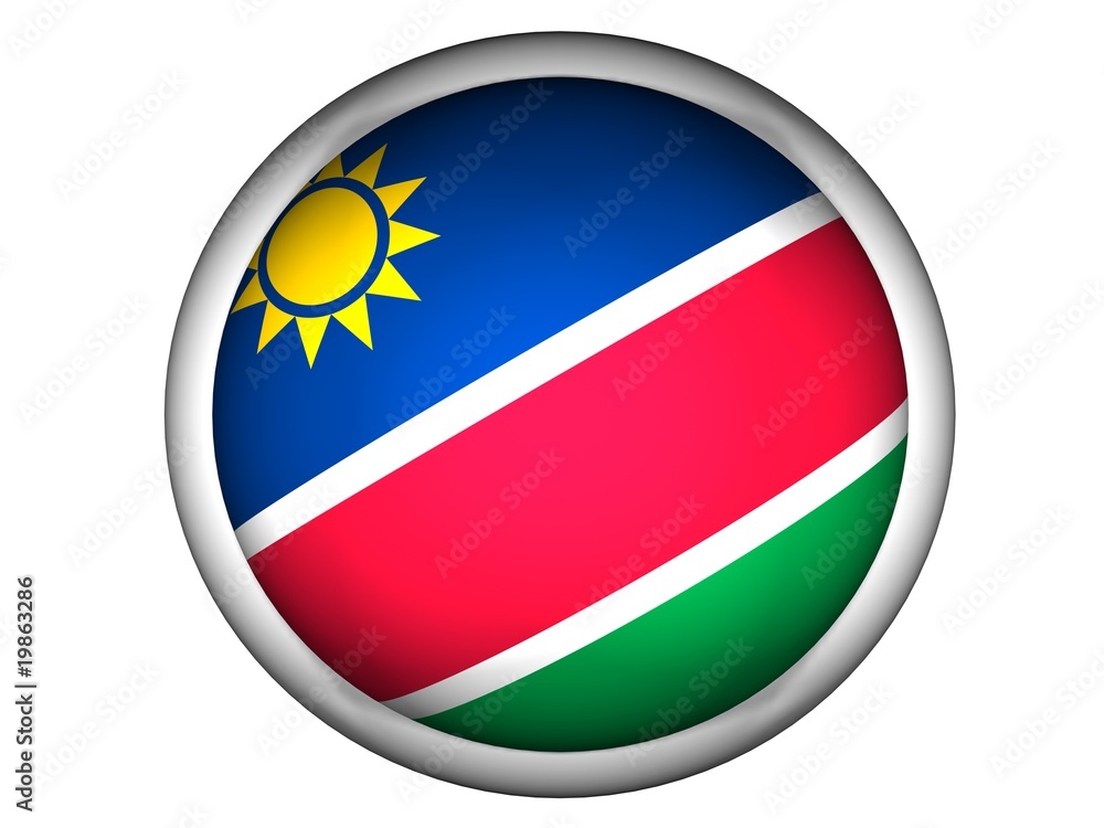 National Flag of Namibia | Button Style | National Flag of Namibia | Button Style |