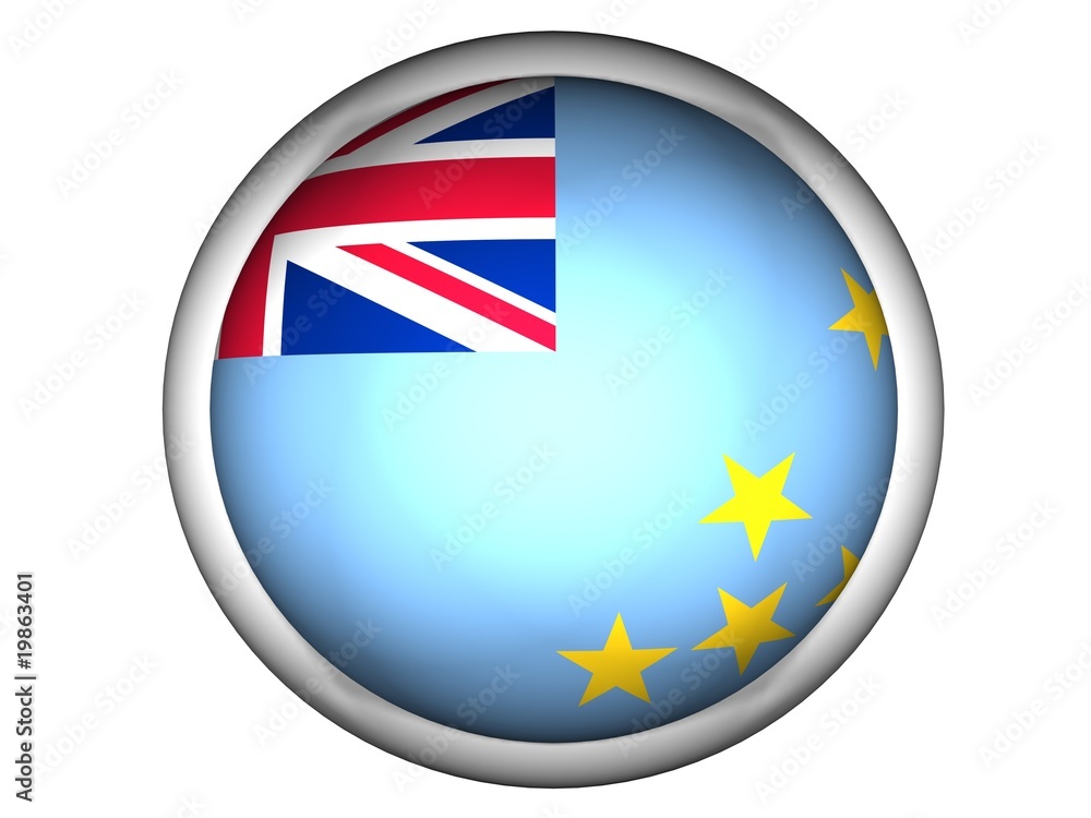 National Flag of Tuvalu | Button Style | National Flag of Tuvalu | Button Style |