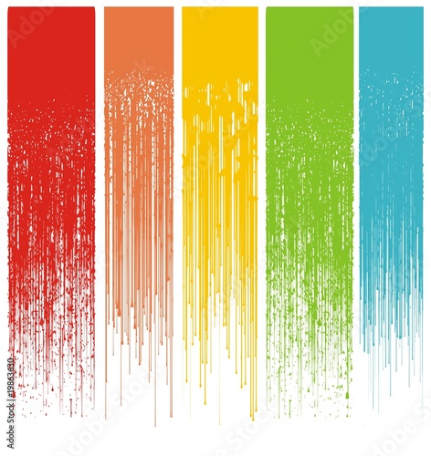 multicolor abstract grunge drips vector illustration