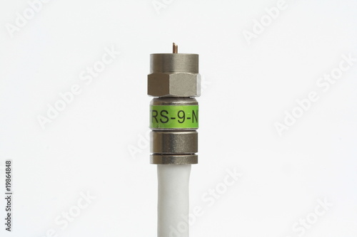 фотографія Male plug of a coaxial cable